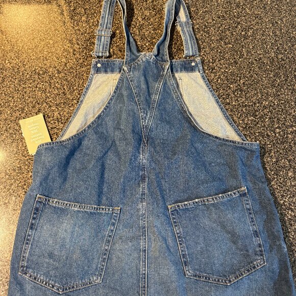 Jean Overall Skirt - Picture 1 of 4